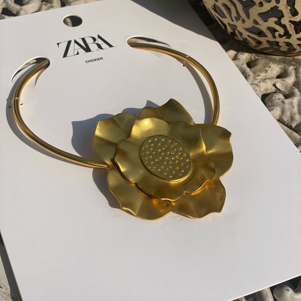 NWT Limited Edition Zara Floral Choker. Original Packaging. - Picture 5 of 5